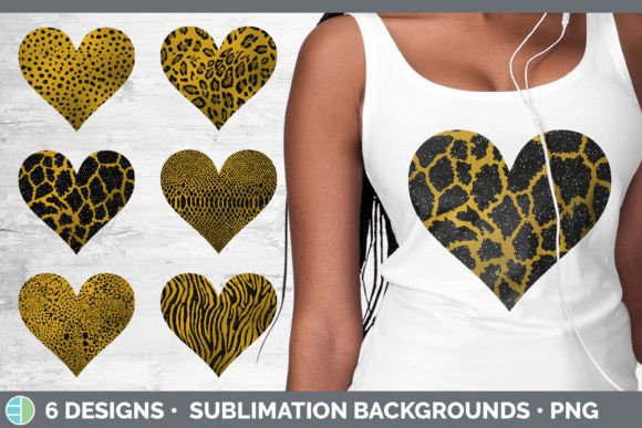 Amber Animal Print Hearts Clipart: Creative Uses & Appeal