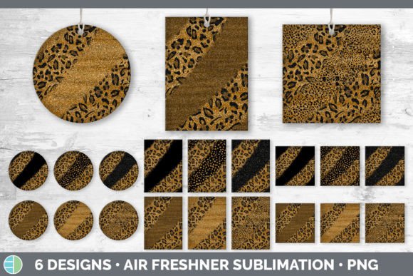 Animal Print Glitter Air Freshener: A Bold Sublimation Design
