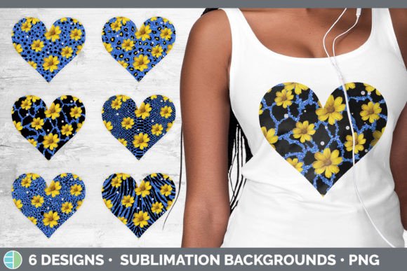 Blue Animal Print Hearts Clipart: Bold Design Meets Wild Style