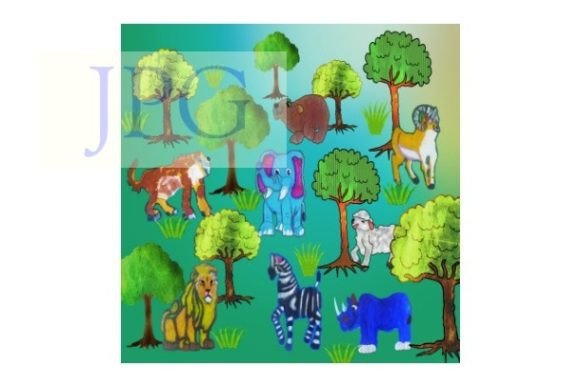 Bring the Forest Home: Wild Animal Forest Children Art Print