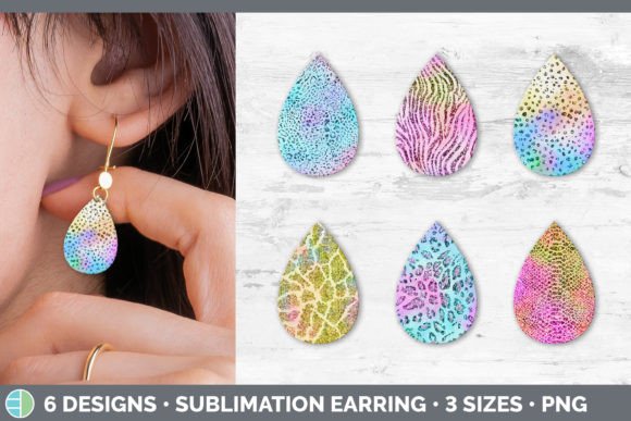 Capturing Light: The Iridescent Animal Print Teardrop Earring