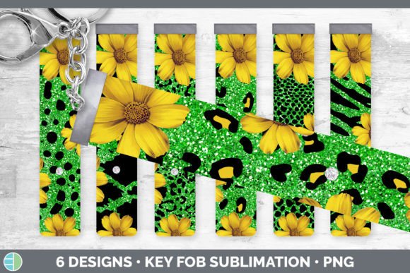 Green Animal Print Key Fob: A Wristlet Sublimation Bundle