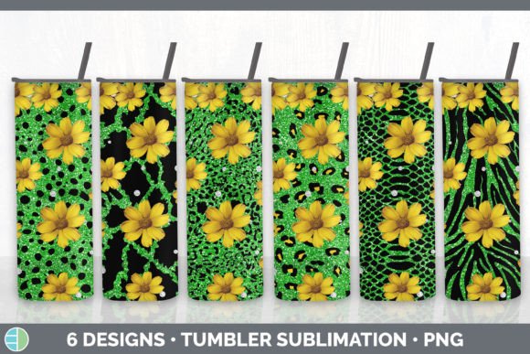 Green Animal Print Tumbler Sublimation B: Bold Prints for Modern Brands