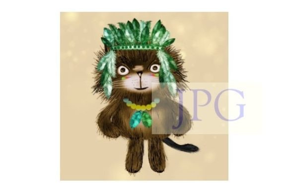 Native Cat Printable Cartoon Animal Pet: A Designer's Resource