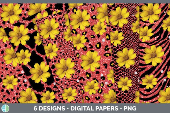 Red Animal Print Backgrounds: Digital Design and Sublimation Bundle