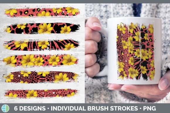 Red Animal Print Brush Strokes | Flower: Bold Design Elements