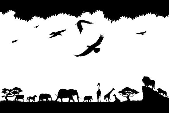 Silhouette Safari with Animal Vector: A Designer's Wild Asset