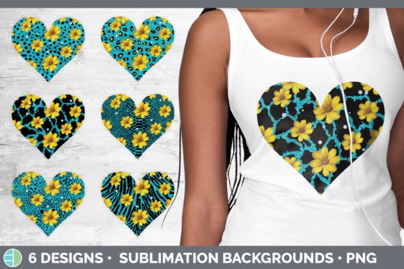 Teal Animal Print Hearts Clipart: Bold Design with Subtle Sophistication