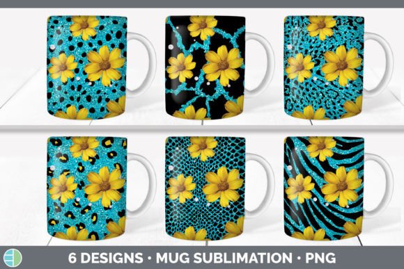 Teal Animal Print Mug Sublimation: Your New Go-To Design Asset
