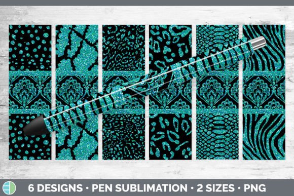Teal Damask Pen Wraps: A Sublimation Designer's Guide
