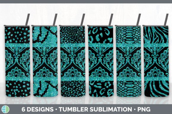 Teal Damask Tumbler: Elevate Your Digital Crafts
