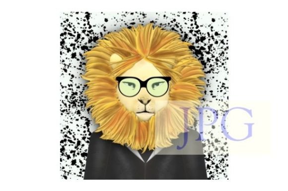 Unleash Your Brand's Wild Side with the Nerd Lion Printable