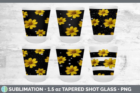 Unleashing Wild Elegance: The Black Animal Print Shot Glass Sublimation Pack