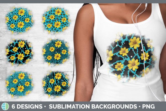 Wild Meets Worn: The Teal Animal Print Background | Grunge Su Bundle